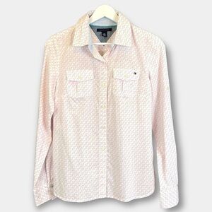 Tommy Hilfiger Button Down Long Sleeve Shirt Size Small